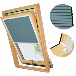 PLISA DACHOWA PLASTER MIODU DO OKNA VELUX MK08 TKANINA BŁĘKIT PROFIL BIAŁY