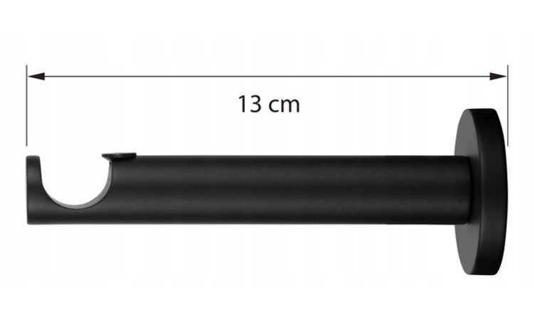 Karnisz 240 cm pojedynczy fi 19 biały połysk Luna