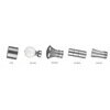 Karnisz pojedynczy fi 25 chrom mat Cylinder