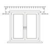 Karnisz pojedynczy fi 25 chrom mat Cylinder