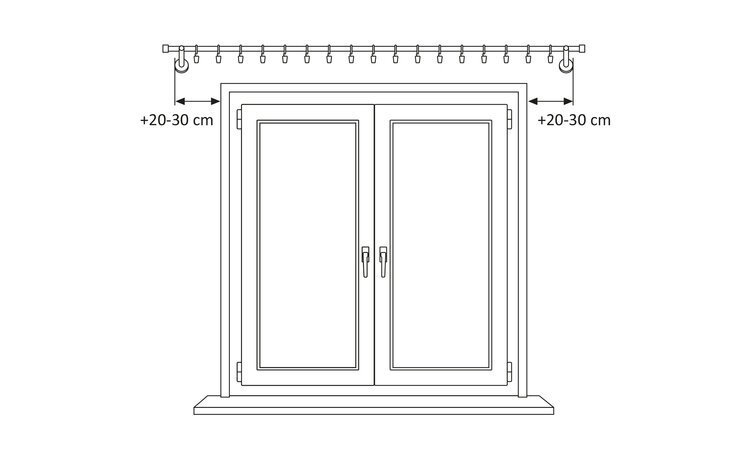 Karnisz pojedynczy nowoczesny fi 19 efekt stali Moon
