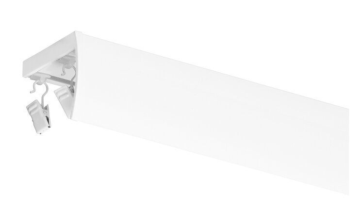 Maskownica do szyny 2+1 aluminiowej białej