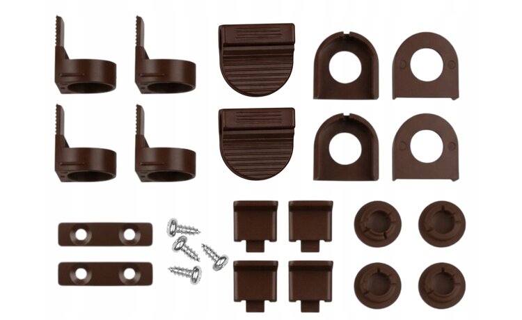 Mechanizm do Plis Rolet bezinwazyjnych brązowy