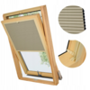 PLISA DACHOWA PLASTER MIODU DO OKNA VELUX MK08 TKANINA BEŻ PROFIL BEŻ
