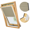 PLISA DACHOWA PLASTER MIODU DO OKNA VELUX MK08 TKANINA BEŻ PROFIL BIAŁY