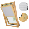 PLISA DACHOWA PLASTER MIODU DO OKNA VELUX MK08 TKANINA BIAŁA PROFIL BEŻ