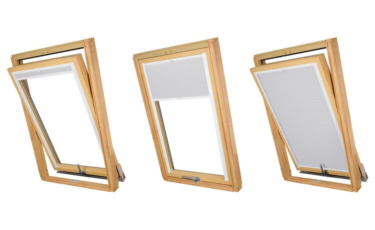 PLISA DACHOWA PLASTER MIODU DO OKNA VELUX MK08 TKANINA BIAŁA PROFIL BIAŁY
