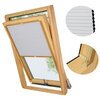 PLISA DACHOWA PLASTER MIODU DO OKNA VELUX MK08 TKANINA BIAŁA PROFIL SOSNA