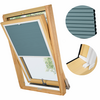 PLISA DACHOWA PLASTER MIODU DO OKNA VELUX MK08 TKANINA BŁĘKIT PROFIL BIAŁY
