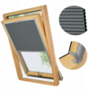 PLISA DACHOWA PLASTER MIODU DO OKNA VELUX MK08 TKANINA GRAFIT PROFIL SREBRNY ANODA