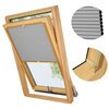 PLISA DACHOWA PLASTER MIODU DO OKNA VELUX MK08 TKANINA SZARA PROFIL SOSNA