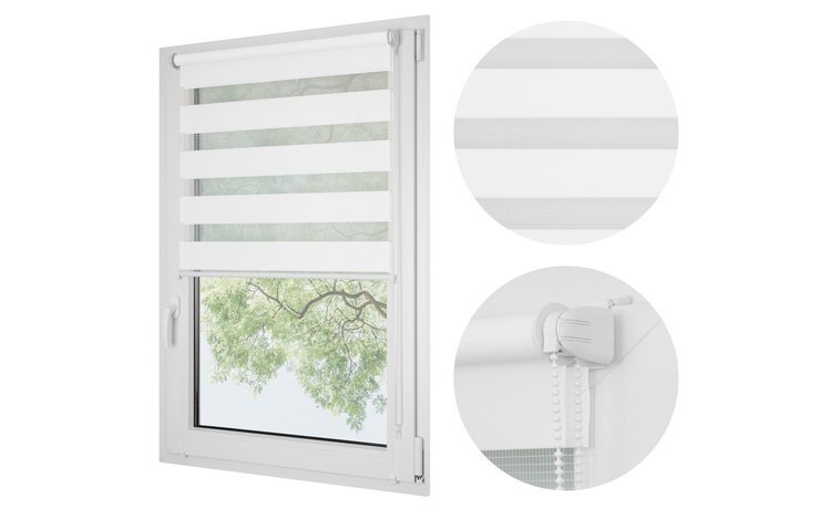 ROLETA DZIEŃ NOC SOFT BEZINWAZYJNA  BIAŁA