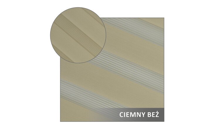 ROLETA DZIEŃ NOC SOFT BEZINWAZYJNA CIEMNO BEŻOWY