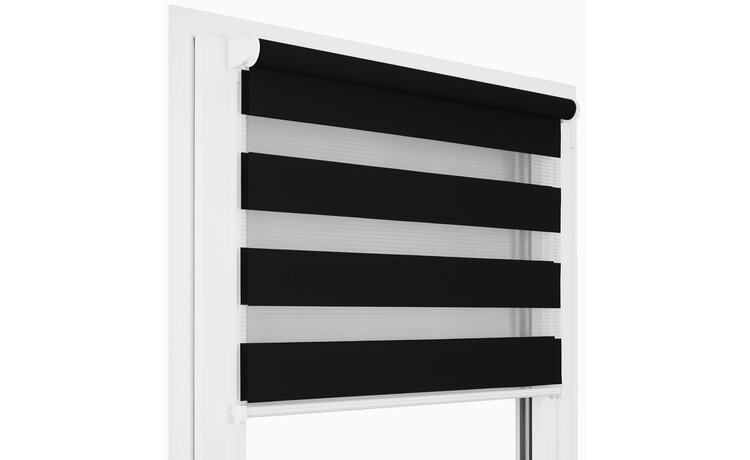 ROLETA DZIEŃ NOC SOFT BEZINWAZYJNA  CZARNA