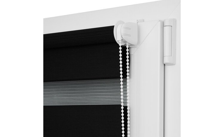 ROLETA DZIEŃ NOC SOFT BEZINWAZYJNA  CZARNA