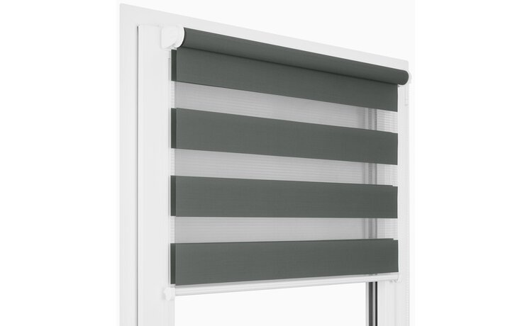 ROLETA DZIEŃ NOC SOFT BEZINWAZYJNA  GRAFITOWA