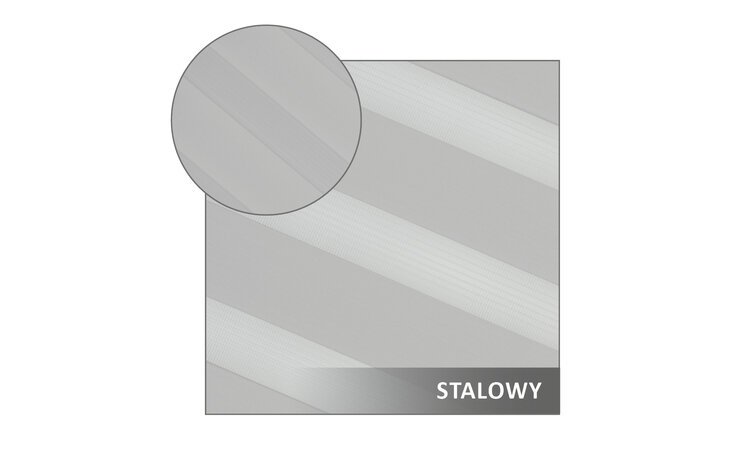 ROLETA DZIEŃ NOC SOFT BEZINWAZYJNA  STALOWY