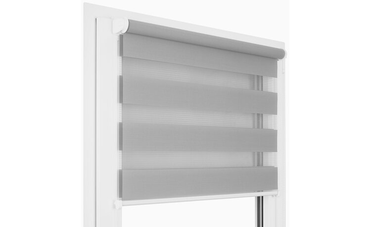 ROLETA DZIEŃ NOC SOFT BEZINWAZYJNA  SZARA