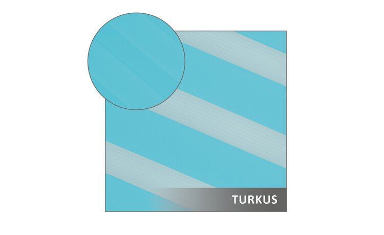 ROLETA DZIEŃ NOC SOFT BEZINWAZYJNA  TURKUSOWA