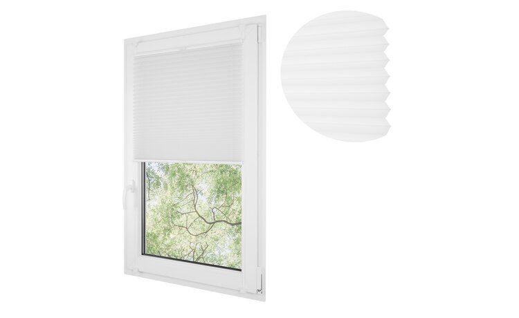 Roleta plisowana klasyczna 0800MK BIAŁY profil Biały