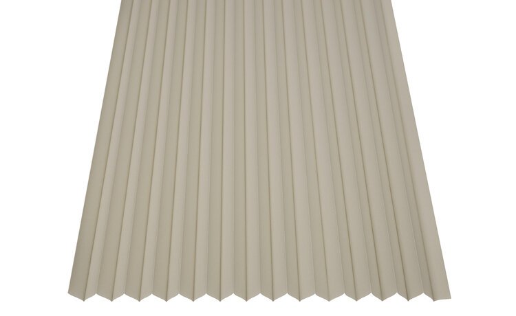 Roleta plisowana klasyczna 555MK BEŻ profil Biały