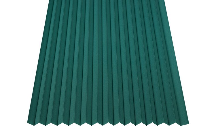 Roleta plisowana klasyczna 674MK BUTELKOWA ZIELEŃ profil Biały