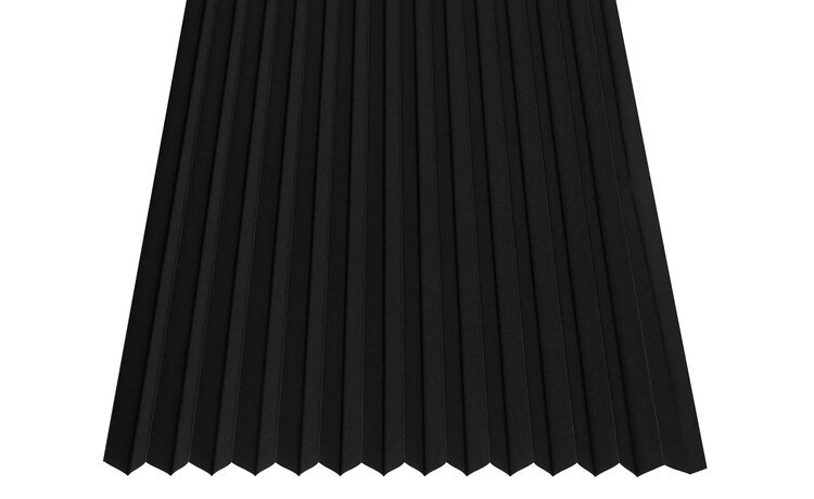 Roleta plisowana klasyczna 753MK CZARNY profil Biały