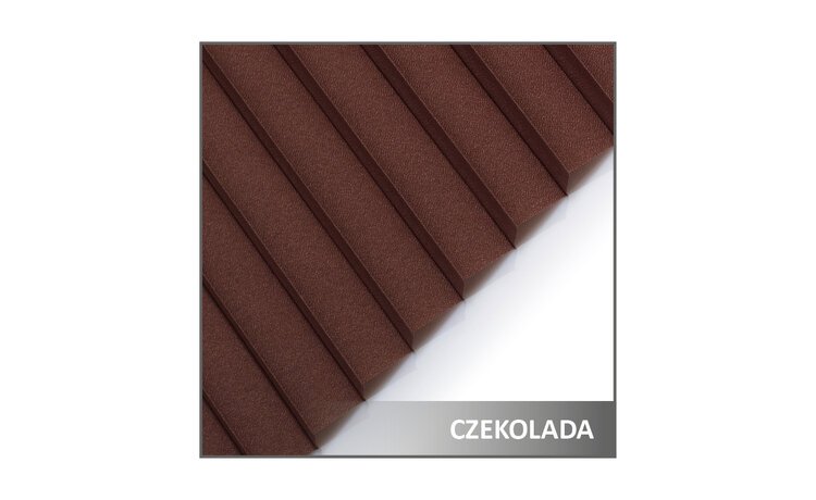 Roleta plisowana na haczyki kolor czekolada