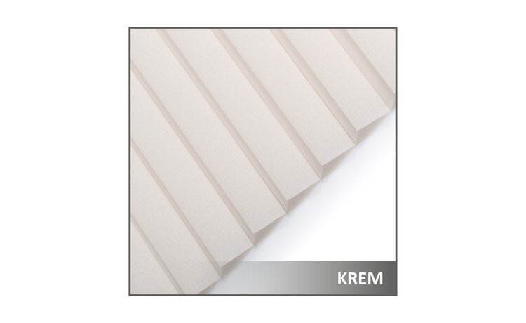 Roleta plisowana na haczyki kolor krem