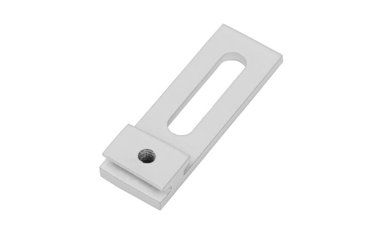 Szyna 2+1 aluminiowa biała podwójna z maskownicą i agrafkami