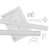 Szyna 2+1 aluminiowa biała podwójna z maskownicą i agrafkami