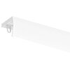 Szyna 2+1 aluminiowa biała pojedyncza z maskownicą i agrafkami