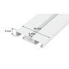 Szyna 2+1 aluminiowa biała pojedyncza/podwójna