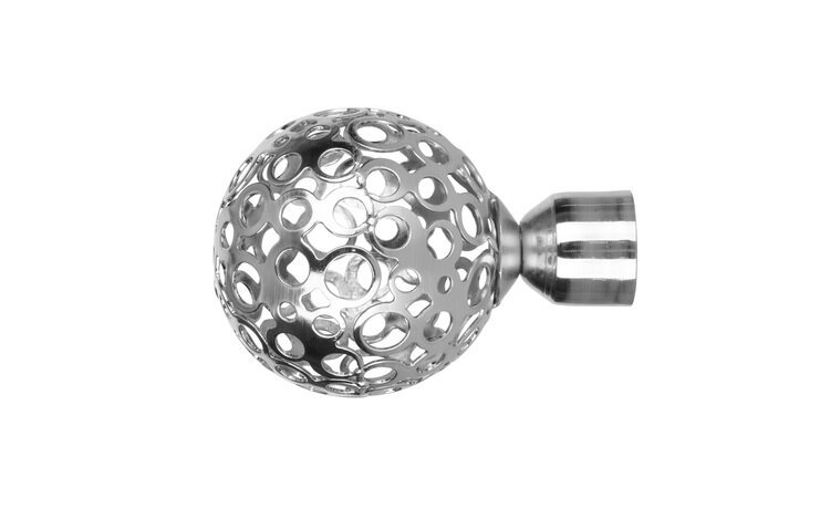 Zakończenie do karnisza fi 19 Moon efekt stali - 2szt