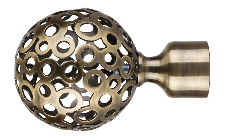 Zakończenie do karnisza fi 19 Moon złoto antyk - 2szt