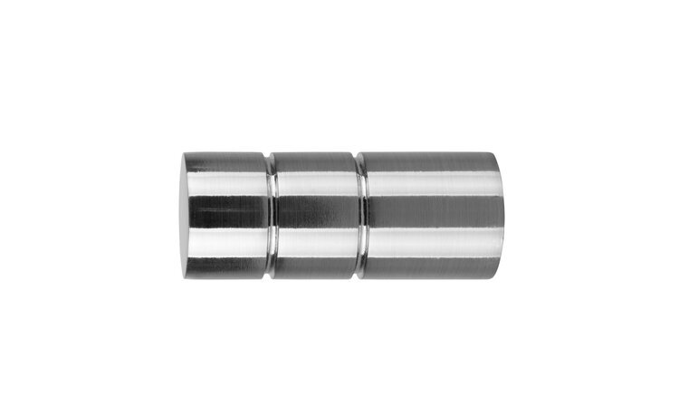 Zakończenie do karnisza fi 25 Cylinder efekt stali - 2szt