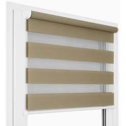 ROLETA DZIEŃ NOC SOFT BEZINWAZYJNA CIEMNO BEŻOWY