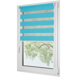 ROLETA DZIEŃ NOC SOFT BEZINWAZYJNA  TURKUSOWA