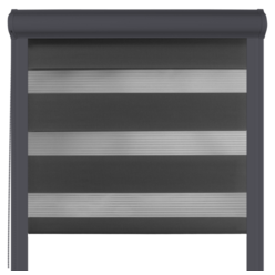 Roleta dzień noc w kasecie aluminiowej Czarna