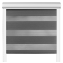 Roleta dzień noc w kasecie aluminiowej Grafit