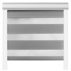 Roleta dzień noc w kasecie aluminiowej Szara