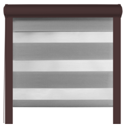 Roleta dzień noc w kasecie aluminiowej Szara