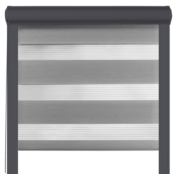 Roleta dzień noc w kasecie aluminiowej Szara