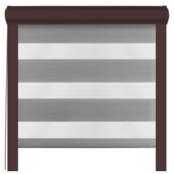 Roleta dzień noc w kasecie aluminiowej Szary