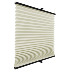 Roleta plisowana klasyczna 2079MK ECRU profil Antracytowy