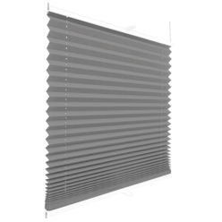 Roleta plisowana klasyczna 526MK SZARY profil Biały