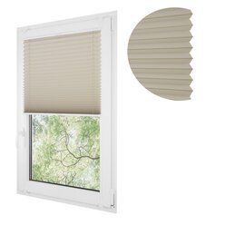 Roleta plisowana klasyczna 555MK BEŻ profil Biały