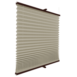 Roleta plisowana klasyczna 555MK BEŻ profil Brązowy