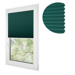 Roleta plisowana klasyczna 674MK BUTELKOWA ZIELEŃ profil Biały