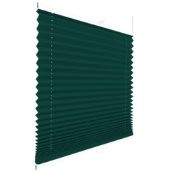 Roleta plisowana klasyczna 674MK BUTELKOWA ZIELEŃ profil Biały